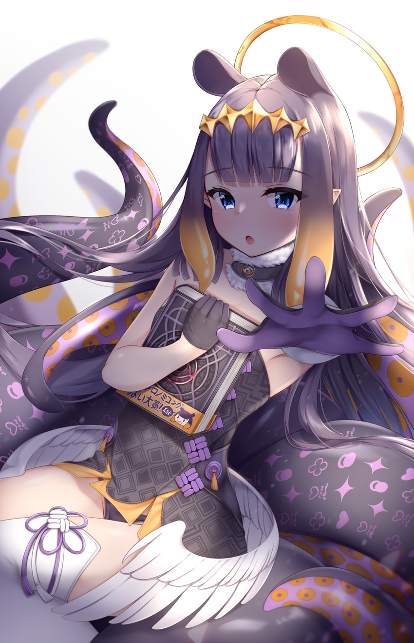 ninomae ina'nis and ao-chan (hololive and 1 more) drawn by lomocya