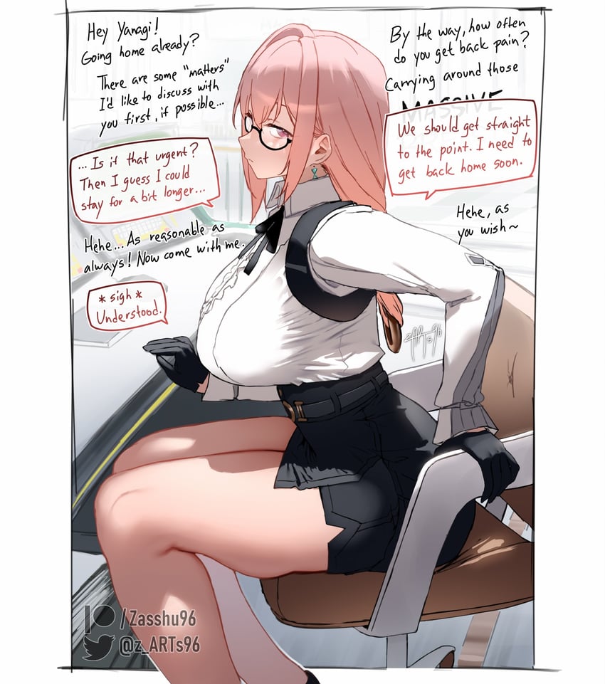 tsukishiro yanagi (zenless zone zero) drawn by zasshu