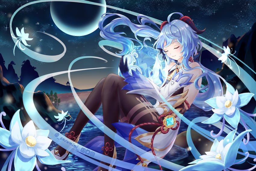 ganyu (genshin impact) drawn by snow_(snowmimi)
