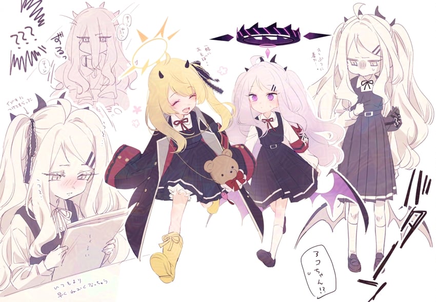 hina and ibuki (blue archive) drawn by ouri_(aya_pine)