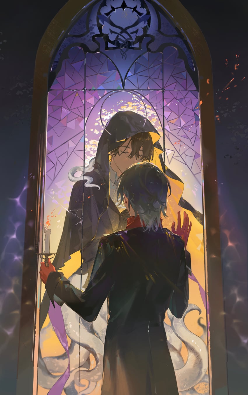 klein moretti and leonard mitchell (lord of the mysteries) drawn by youling225