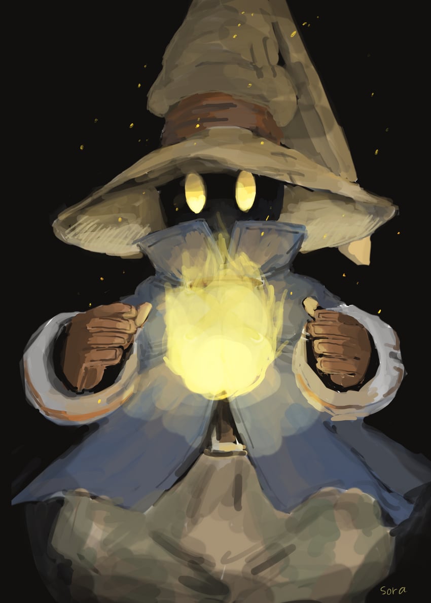 black mage and vivi ornitier (final fantasy and 1 more) drawn by soraoyogusakana