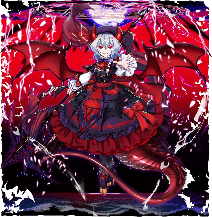 remilia scarlet (touhou and 1 more) drawn by rotte_(1109)