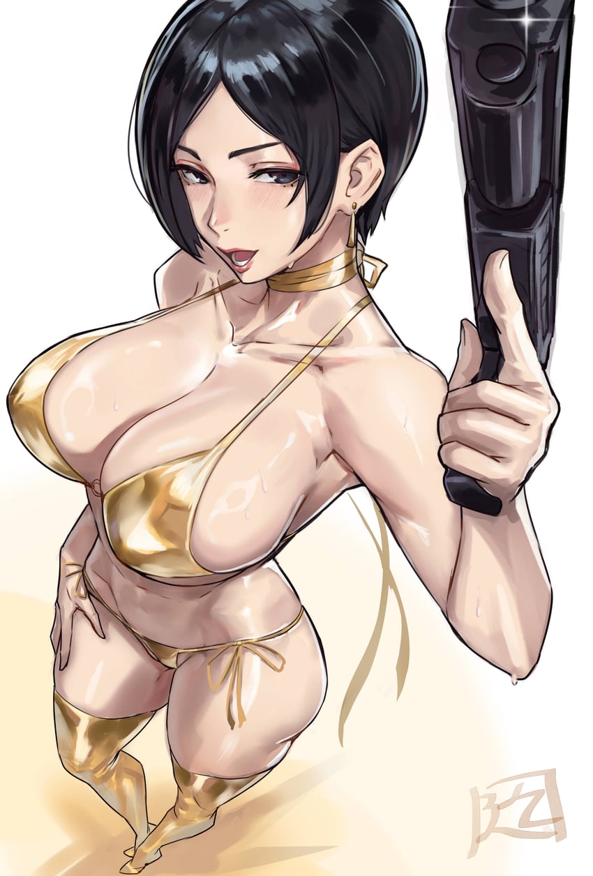 ada wong (resident evil and 1 more) drawn by juaag_acgy