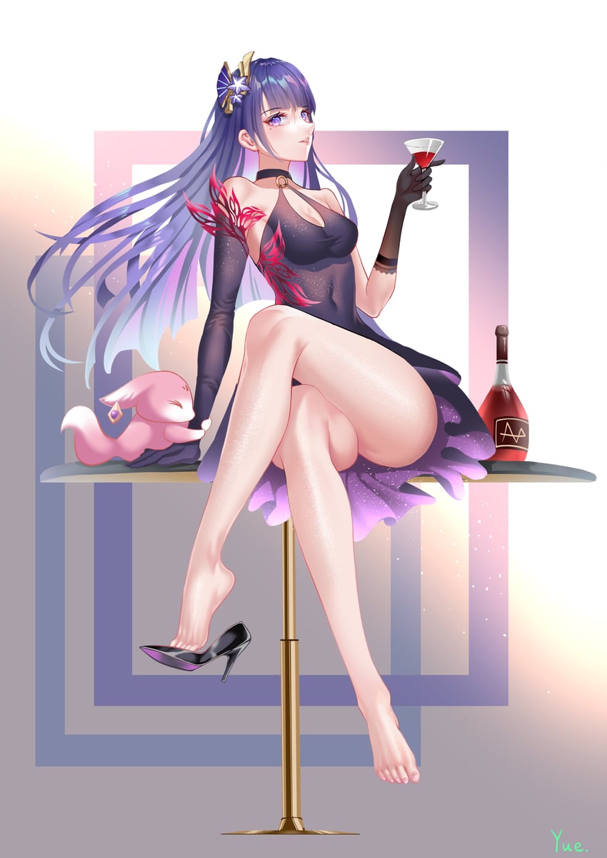 raiden shogun and yae miko (genshin impact) drawn by yue_(pkdn5828)