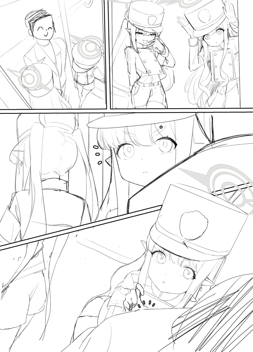 sensei, hikari, and nozomi (blue archive) drawn by chunbok_park