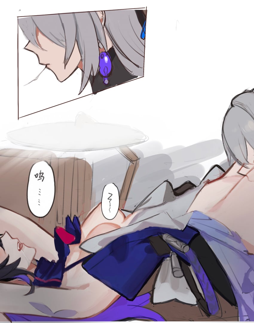 bronya rand and seele (honkai and 1 more) drawn by mie_xing