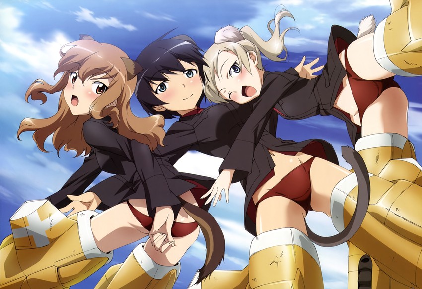 fernandia malvezzi, luciana mazzei, and martina crespi (world witches series and 2 more) drawn by yamamoto_shuuhei