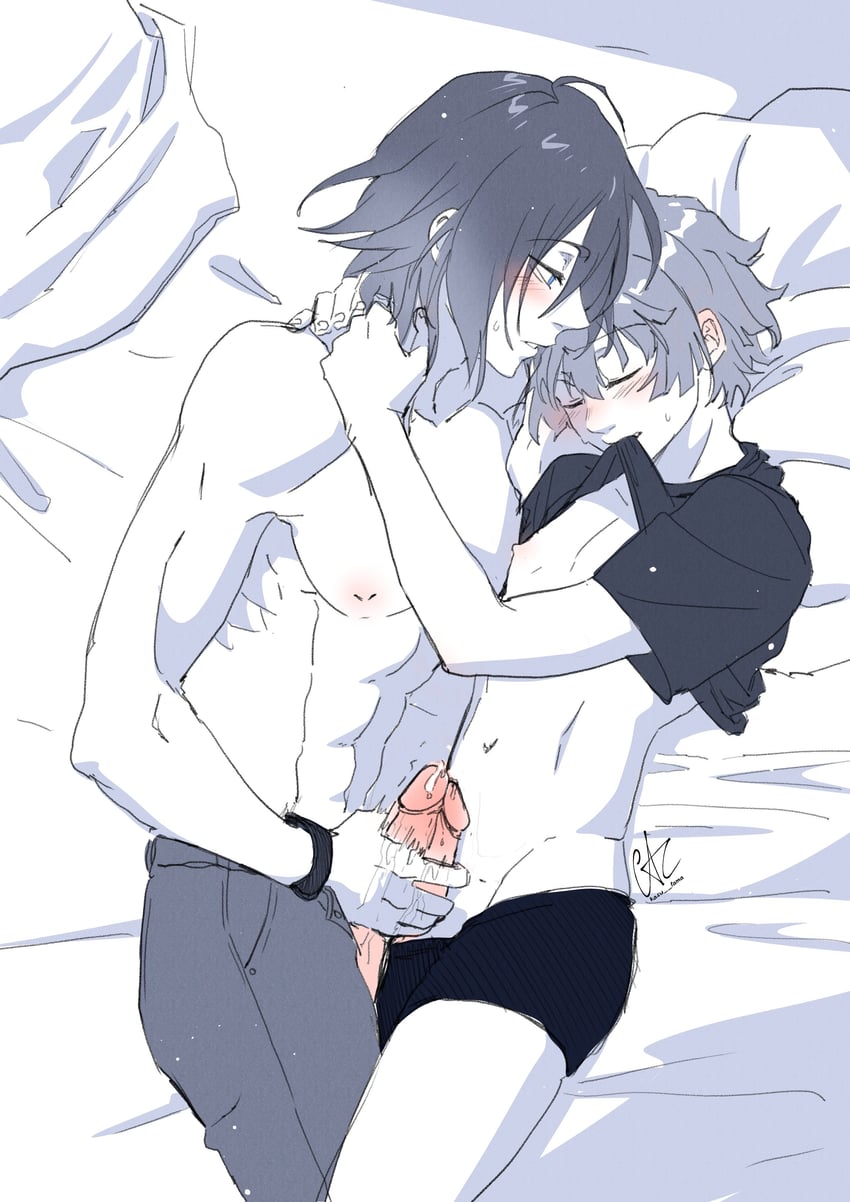 forte and hazuki (love melodies) drawn by kasutama