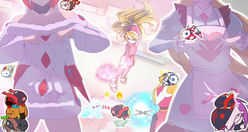 fairy leviathan and ciel (mega man and 3 more) drawn by gillisk