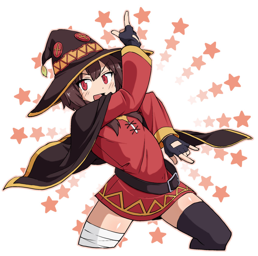 megumin (jojo no kimyou na bouken and 1 more) drawn by kurozu_(crozu)