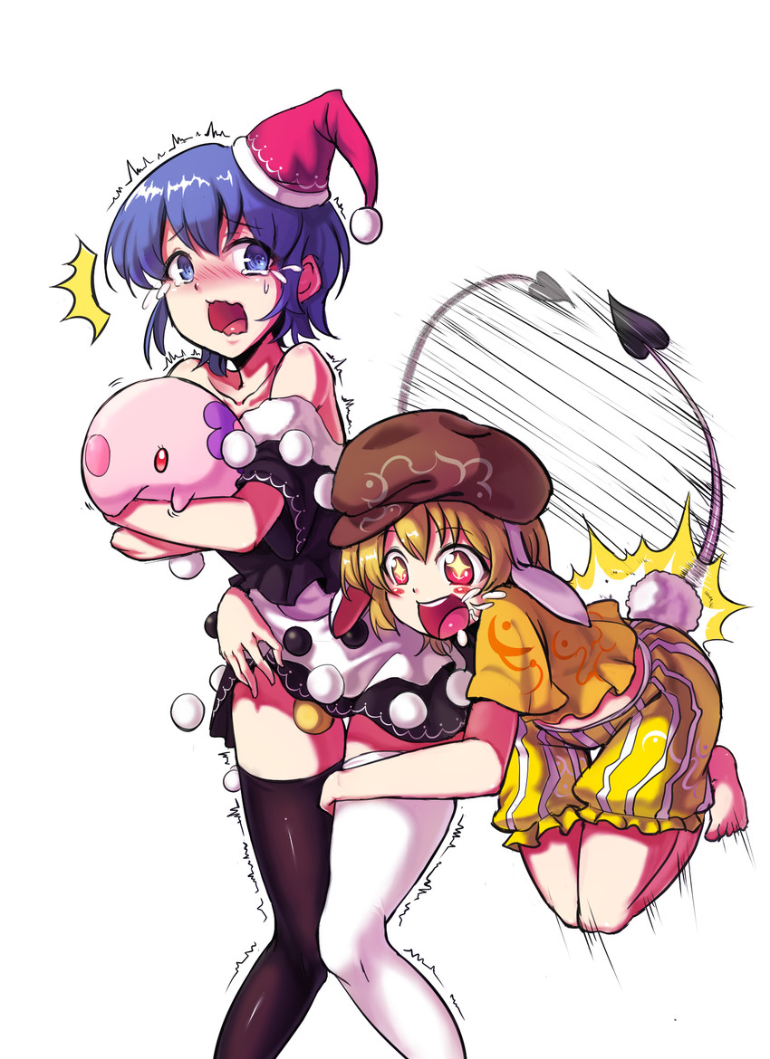 doremy sweet, ringo, and munna (touhou and 1 more) drawn by koissa