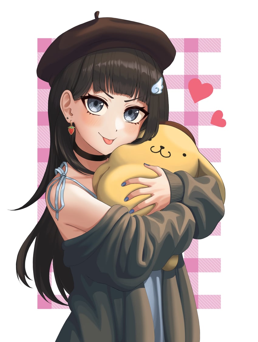 pompompurin and skyfishu (real life and 1 more) drawn by yof_(sc_gazer)