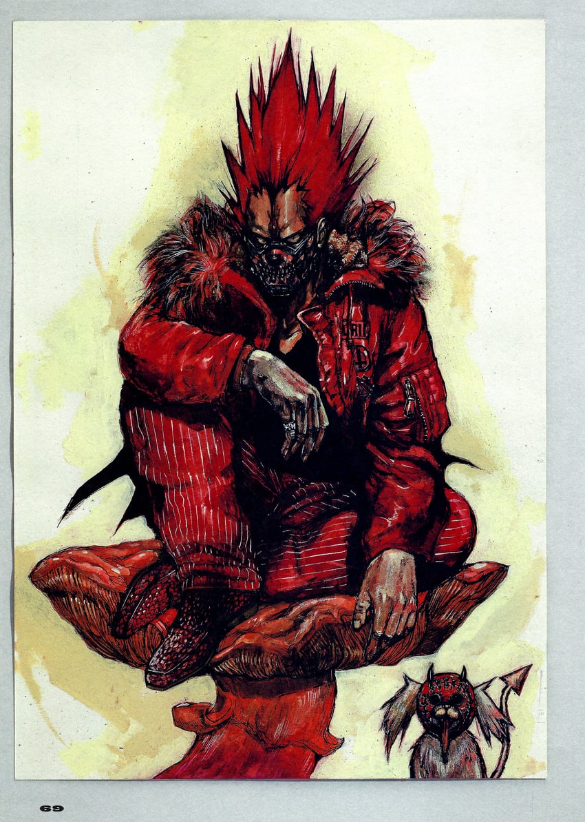 en and kikurage (dorohedoro) drawn by q._hayashida