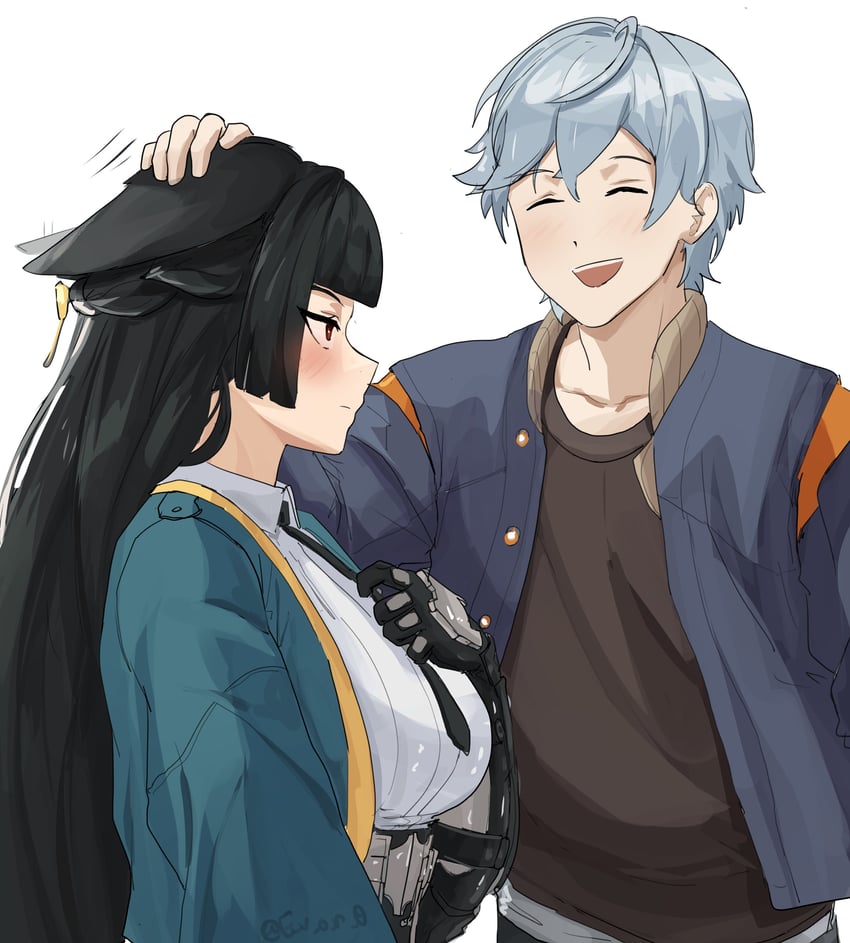 hoshimi miyabi and wise (zenless zone zero) drawn by akihitoevon