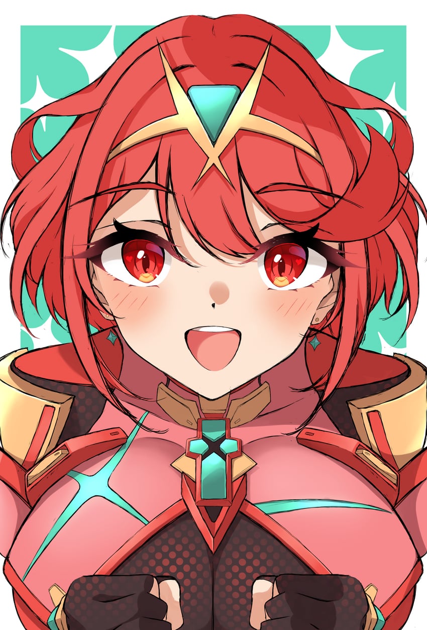 pyra (xenoblade chronicles and 1 more) drawn by mikan_(mika_n95)
