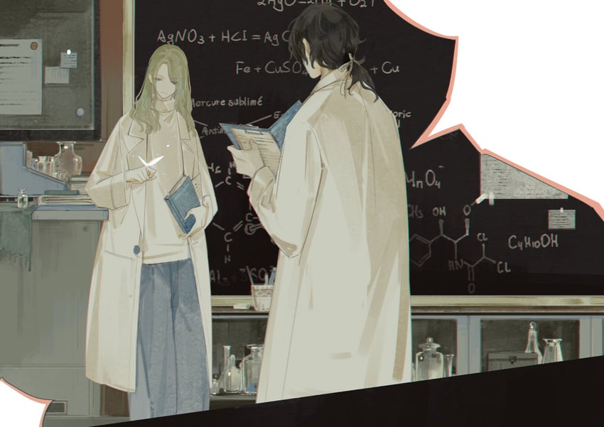 6 and enigma (reverse:1999) drawn by laniakea_de_leiyu
