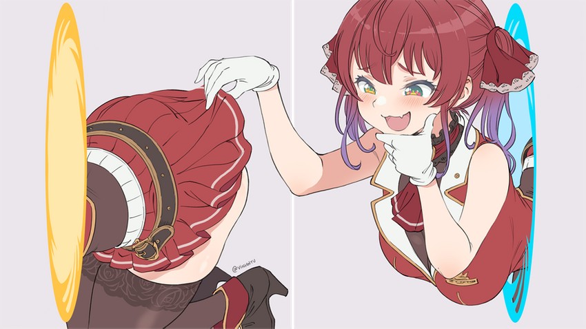 houshou marine (hololive and 1 more) drawn by vinhnyu