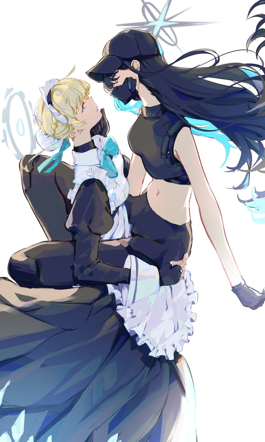 toki and saori (blue archive) drawn by raven_mido