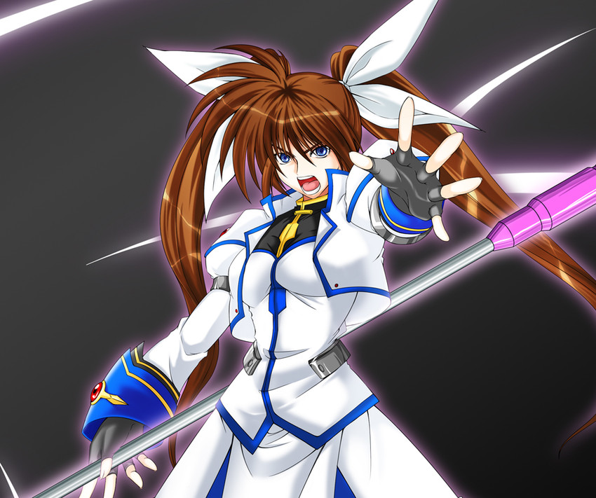 takamachi nanoha and raising heart (lyrical nanoha and 1 more)