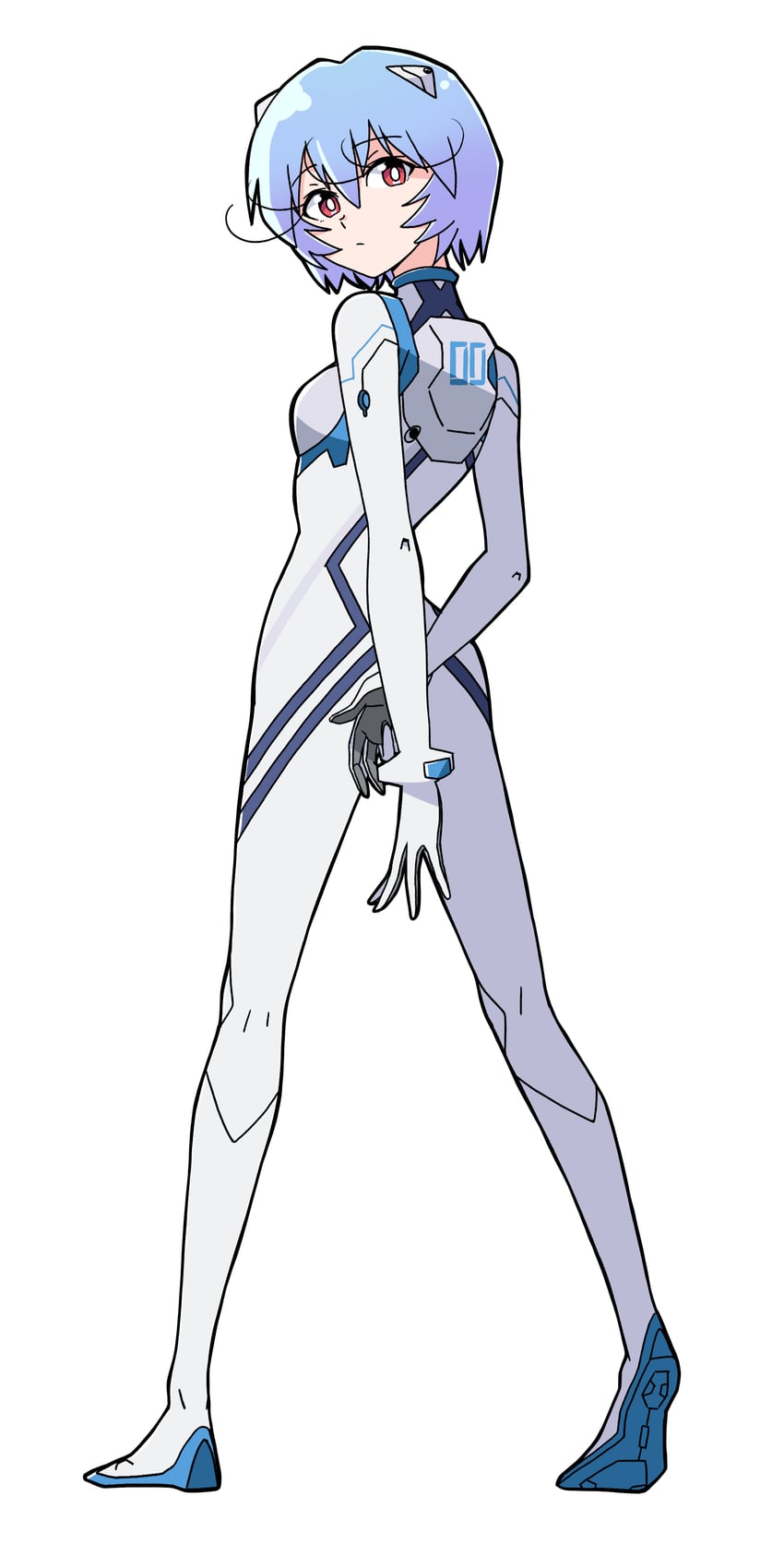 ayanami rei (neon genesis evangelion and 2 more) drawn by sashimi_(sasihmi)