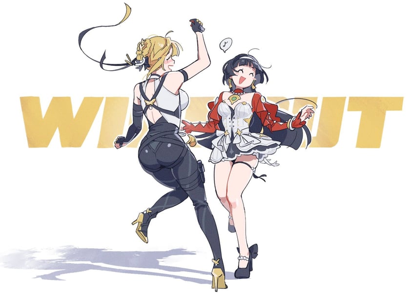 evelyn chevalier and astra yao (zenless zone zero) drawn by tama_ne9i