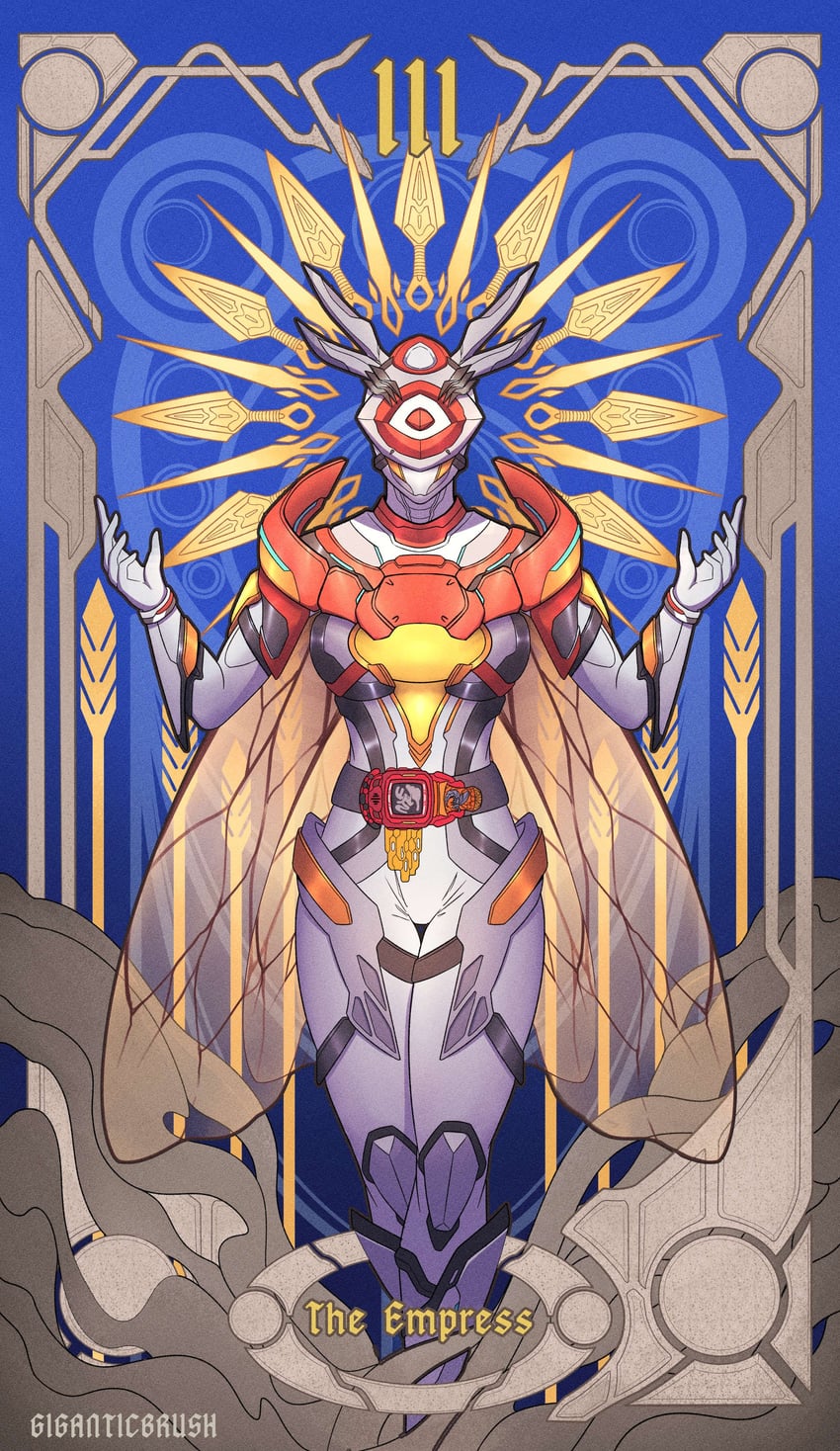kamen rider aguilera (kamen rider and 1 more) drawn by giganticbrush