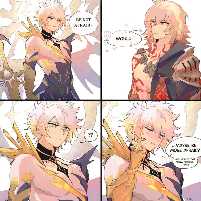 phainon and mydei (honkai and 1 more) drawn by birdsofpasssage