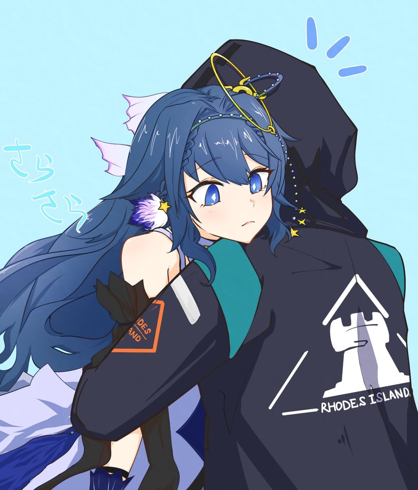 doctor and astesia (arknights) drawn by aoe_(tiranporan)