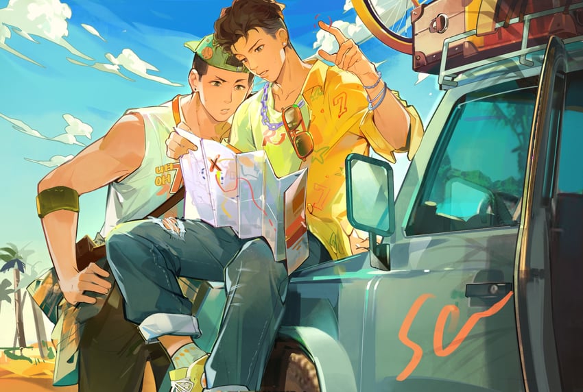 miyagi ryouta and sawakita eiji (slam dunk) drawn by vidave1
