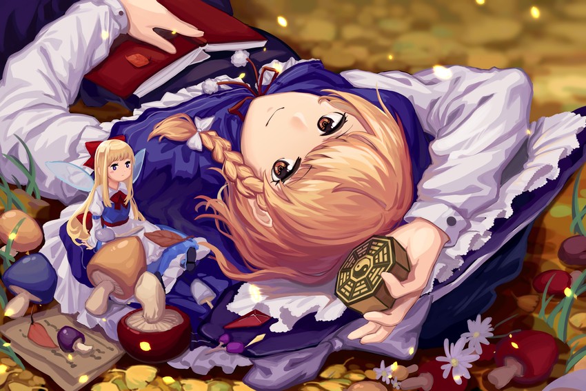kirisame marisa and shanghai doll (touhou) drawn by furahata_gen