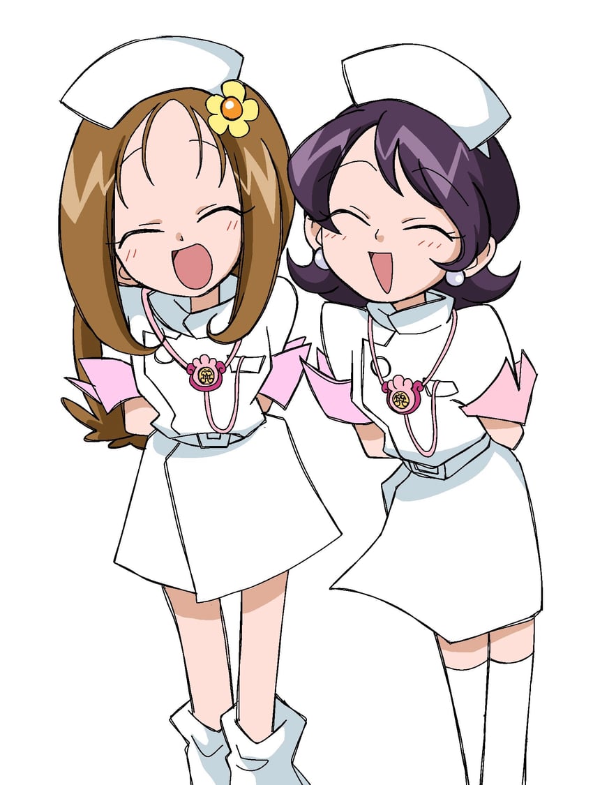 majo pi and majo pon (ojamajo doremi) drawn by bonnou_(kisikaisei)