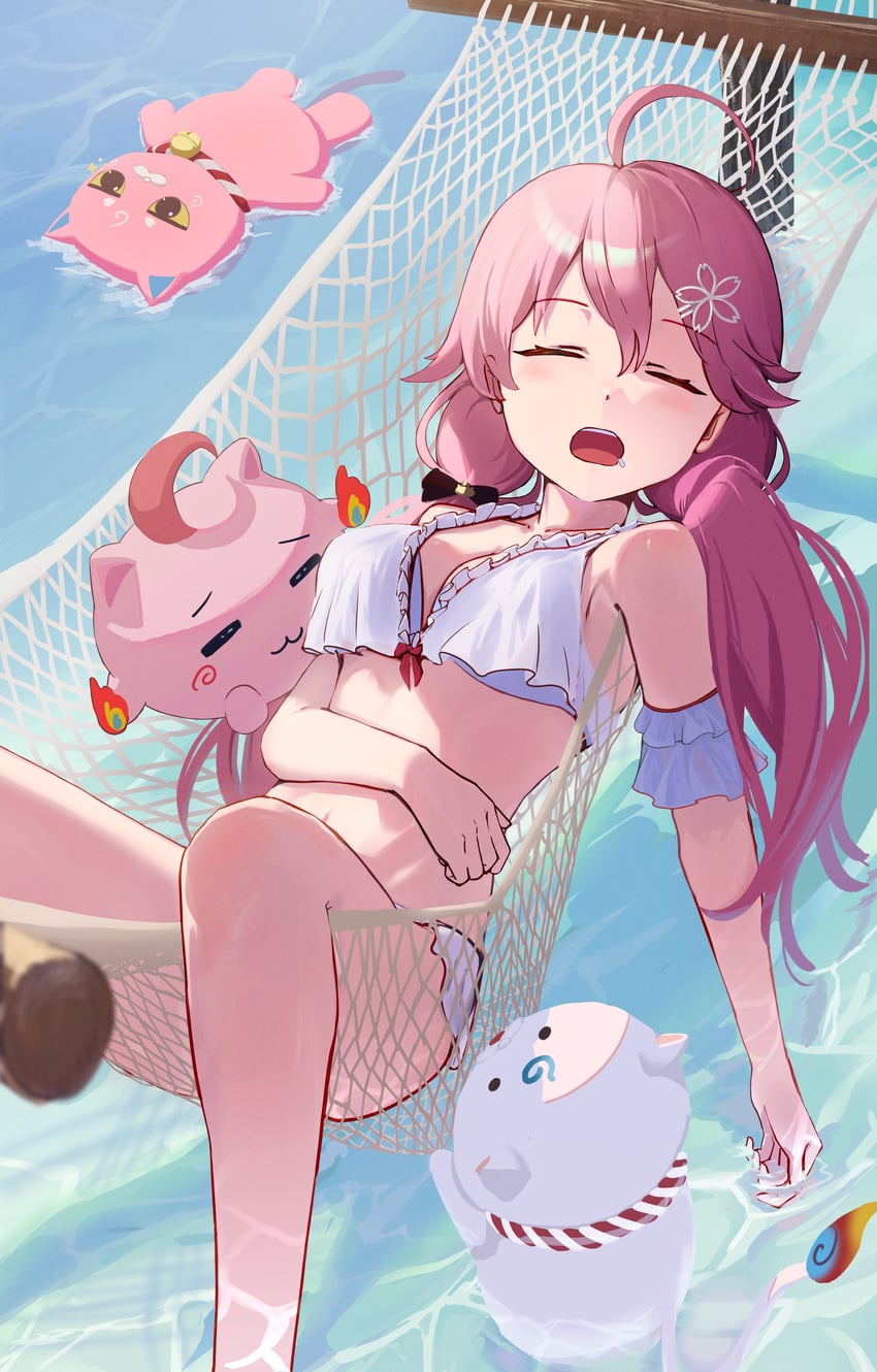 sakura miko, 35p, kintoki, and maguchi (hololive) drawn by 0gen3_illust