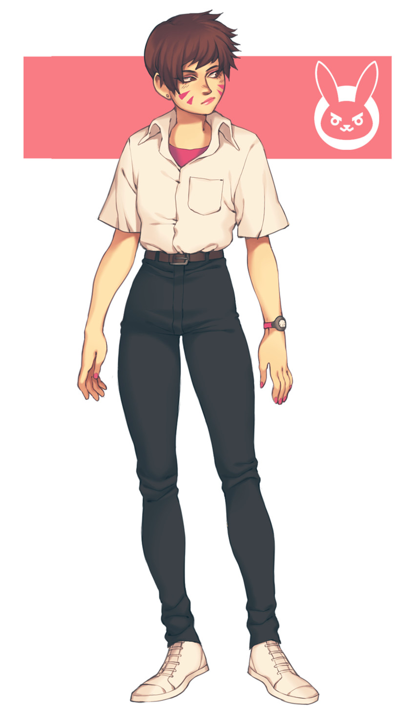 d.va and ikari shinji (neon genesis evangelion and 2 more) drawn by dinkydins