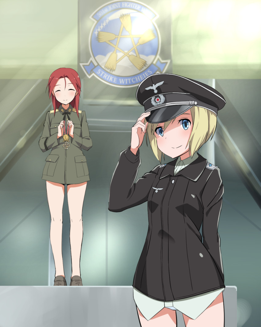 erica hartmann and minna-dietlinde wilcke (world witches series and 1 more) drawn by kaneko_(novram58)