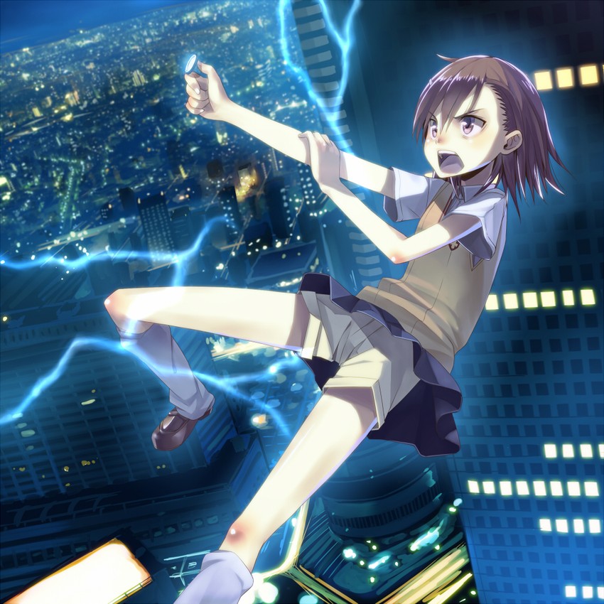 misaka mikoto (toaru majutsu no index and 1 more) drawn by umeboshitora