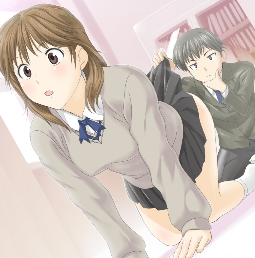 sakurai rihoko and tachibana jun'ichi (amagami) drawn by g-tetsu