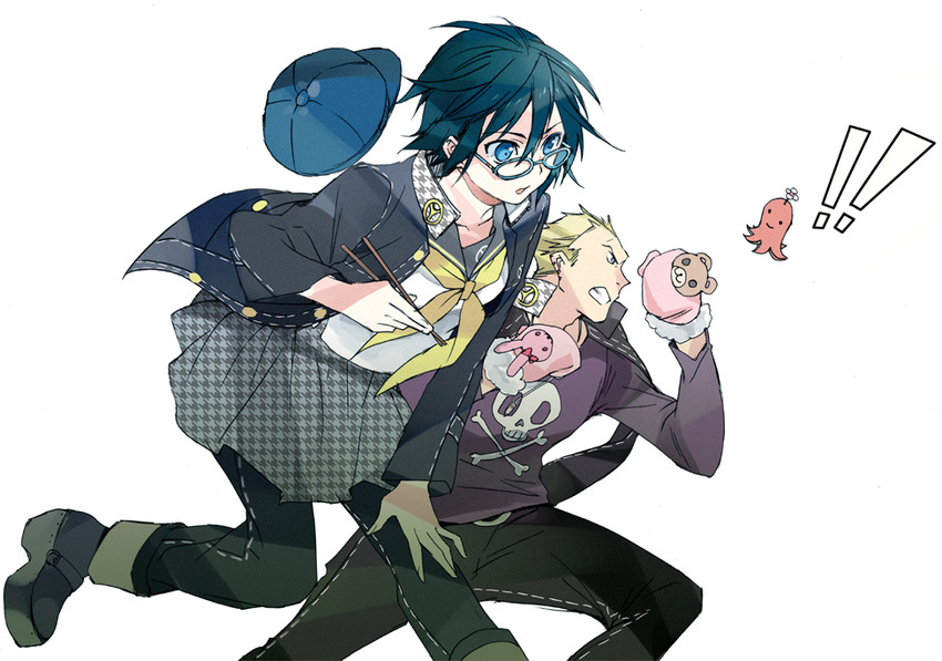 shirogane naoto and tatsumi kanji (persona and 1 more) drawn by yoshida_morohe