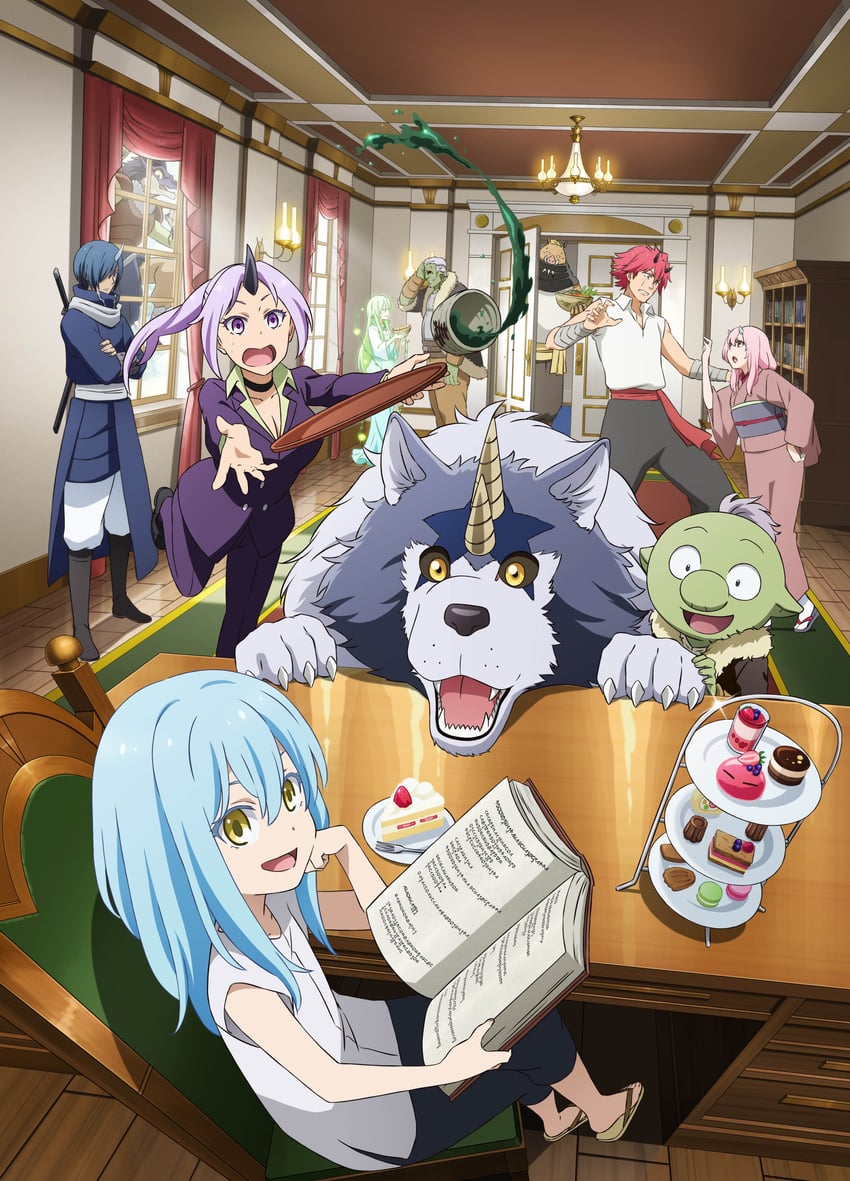 rimuru tempest, shion, shuna, rigurudo, benimaru, and 6 more (tensei shitara slime datta ken)