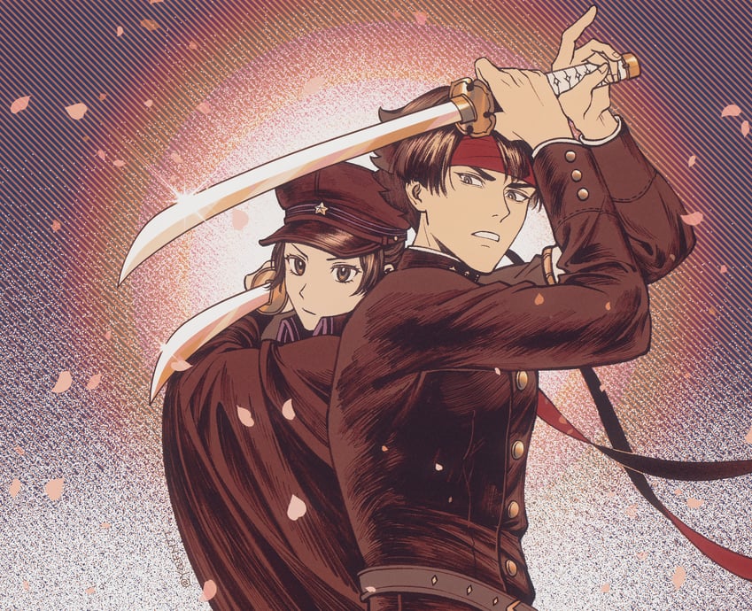 kazuma asogi, susato mikotoba, and ryutaro naruhodo (ace attorney and 1 more) drawn by kaze_(yznyttdgs)