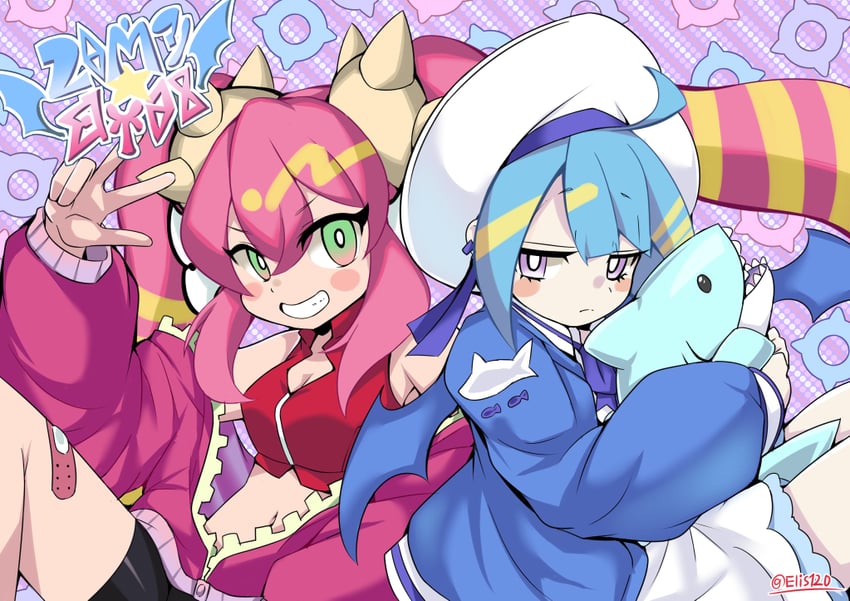 lil-la, ki-sikil, live twin lil-la, and live twin ki-sikil (yu-gi-oh!) drawn by elis_120%