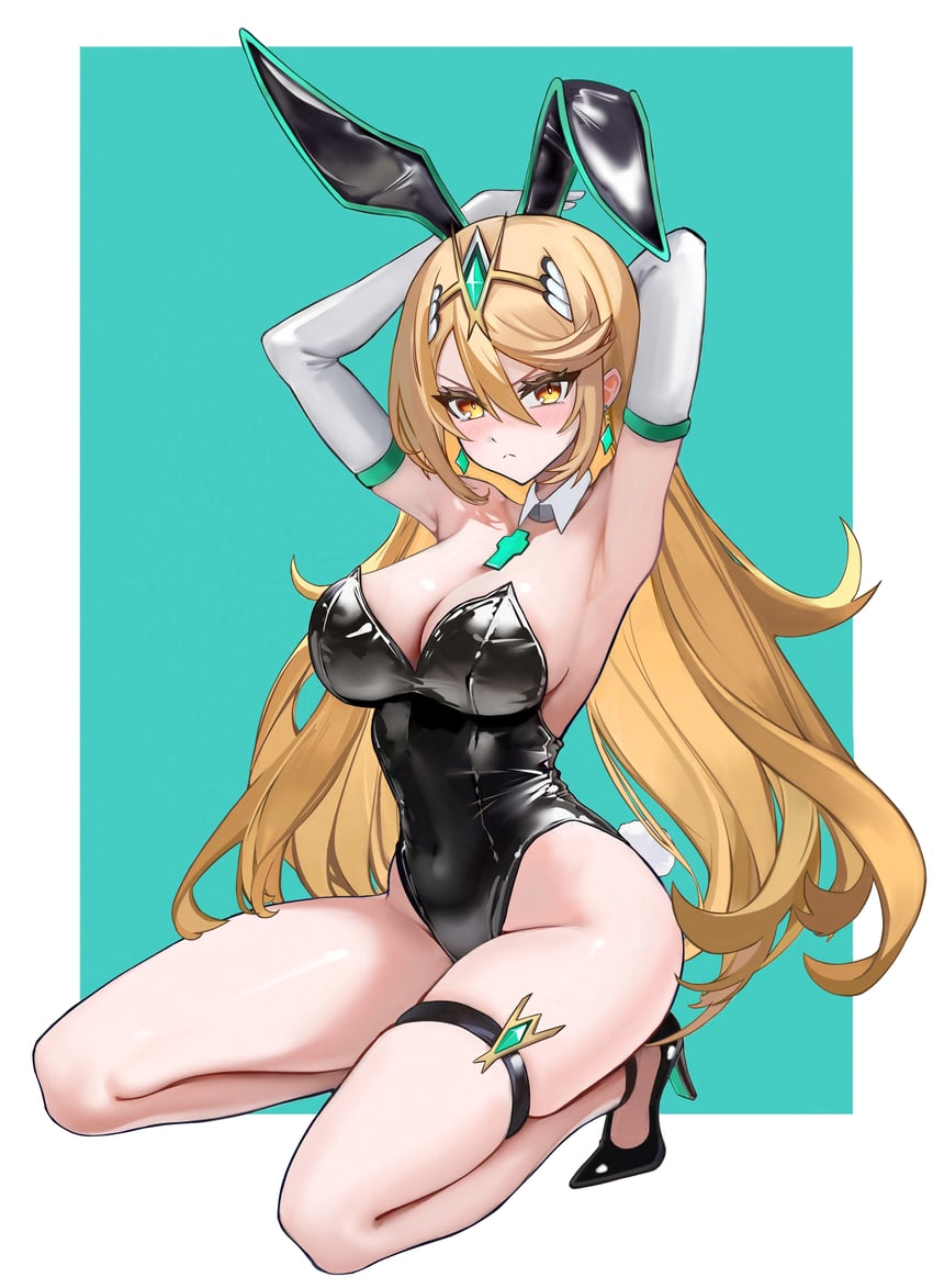 mythra (xenoblade chronicles and 1 more) drawn by jyn_jyn
