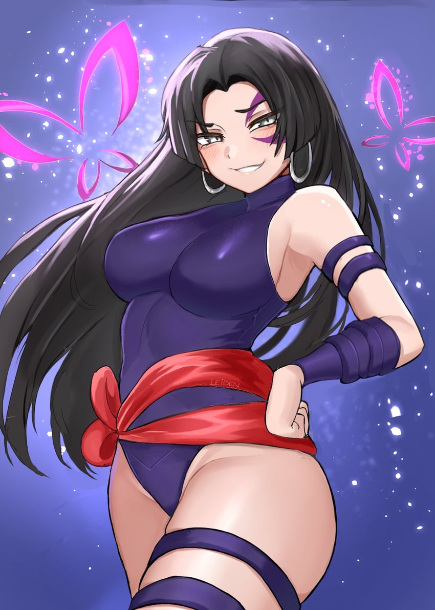 psylocke (marvel and 2 more) drawn by leiden_yaegore