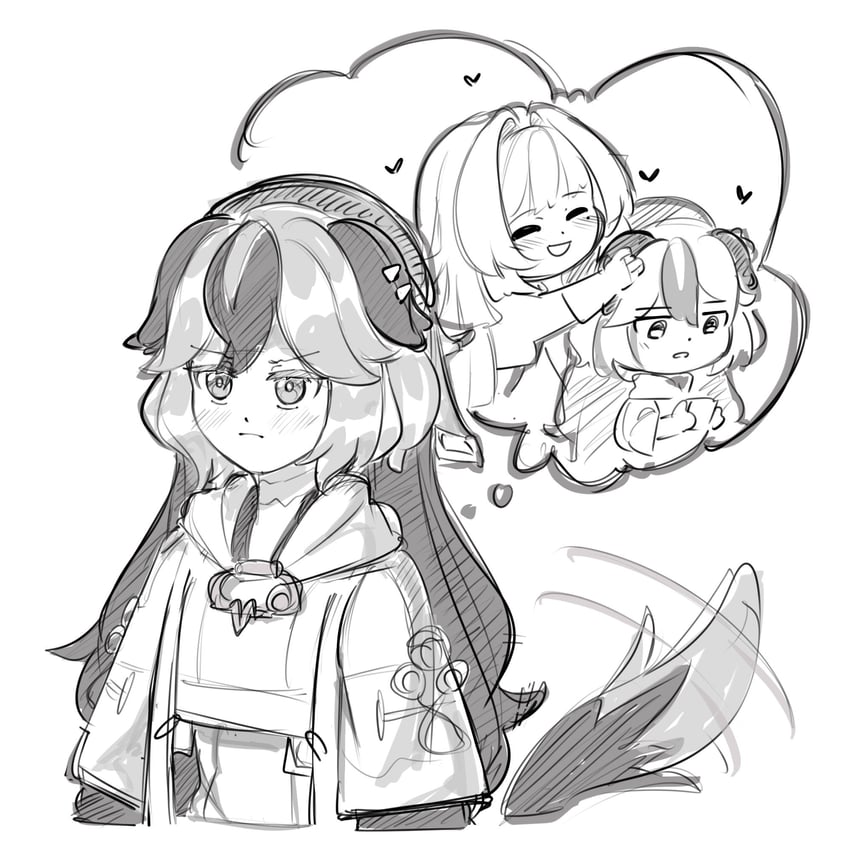 coralie 6626 planck and erdos helia (honkai and 1 more) drawn by imannanuy