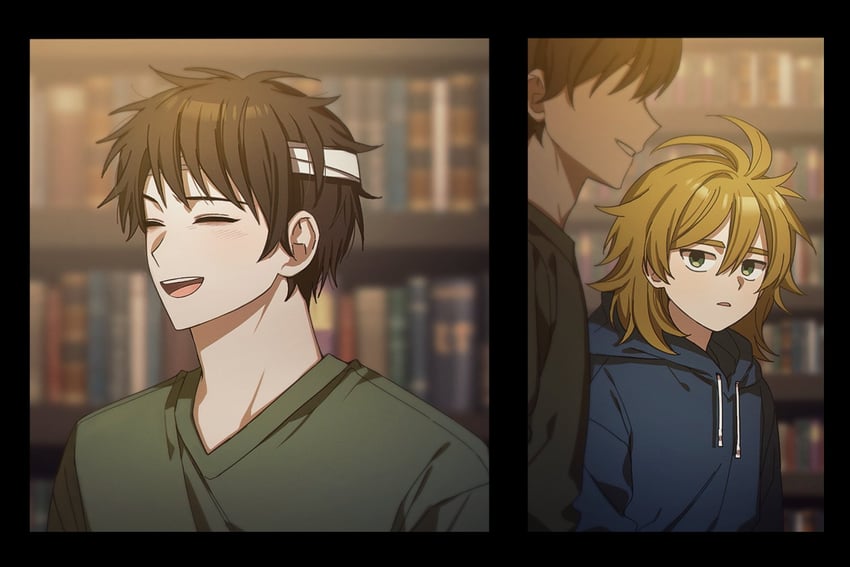 harada minoru and isoi reiji (saibou shinkyoku) drawn by meua_2