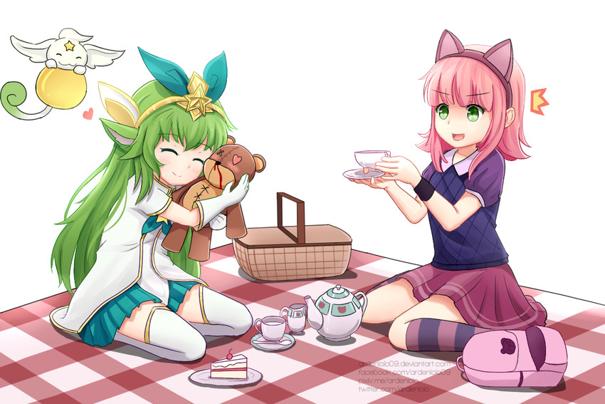 lulu, annie, and star guardian lulu (league of legends) drawn by ardenlolo