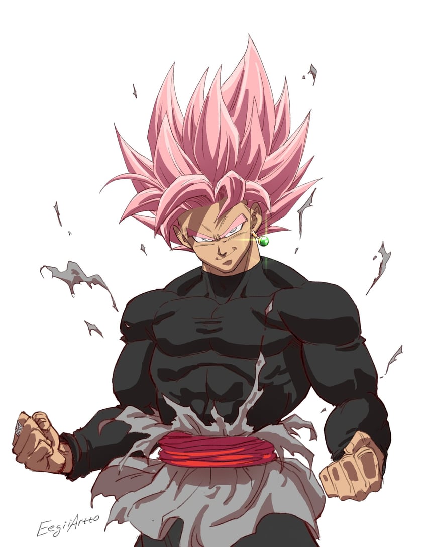 goku black (dragon ball and 1 more) drawn by eegiiartto