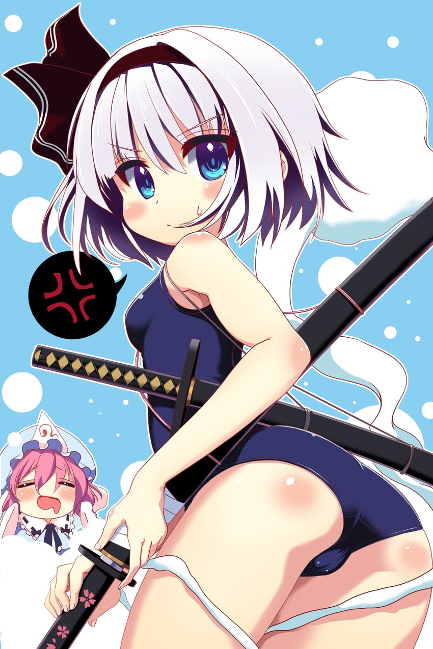 konpaku youmu and saigyouji yuyuko (touhou) drawn by nagomi_tozakura