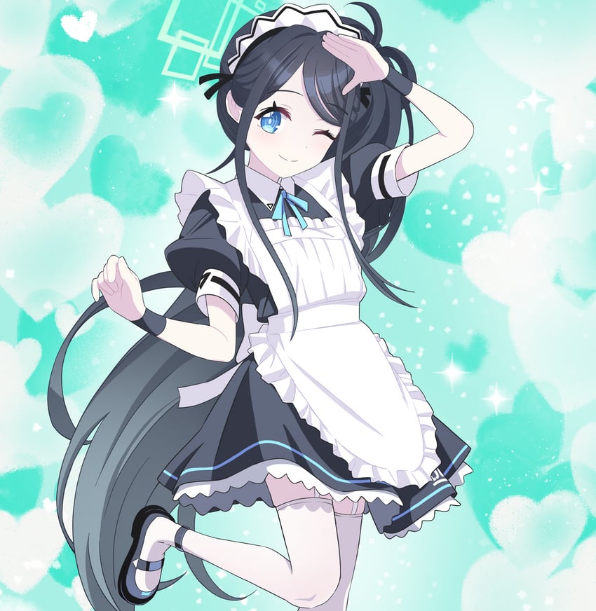 aris (blue archive and 1 more) drawn by poorunii