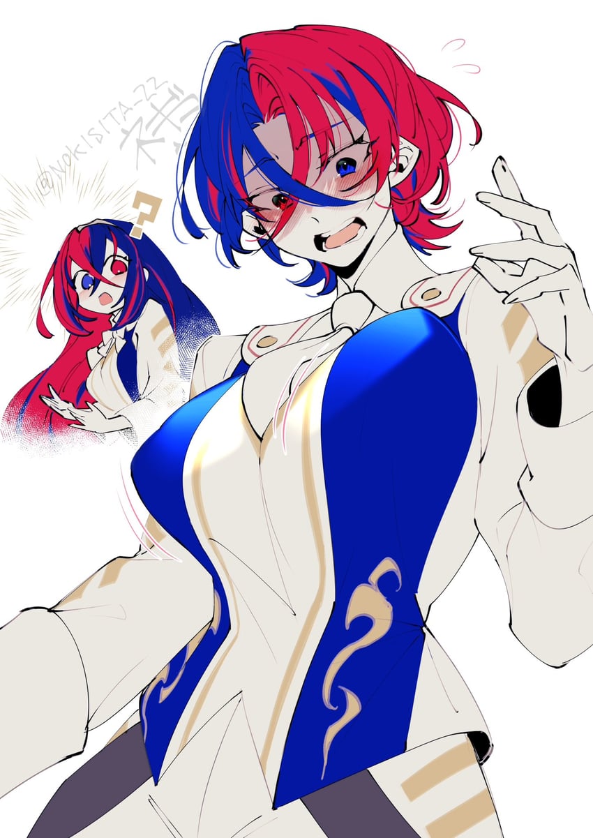 male alear and female alear (fire emblem and 1 more) drawn by negiwo